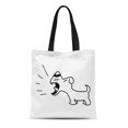 thumbnail image 1 of NUDECOR Sac Fourre-Tout en Toile Enfant Griffonnages d'Agression de Chien Agresse Colère Colère Sac d'Épicerie Réutilisable Durable, 1 of 1