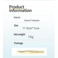thumbnail image 2 of Eyelash Extension Tweezers -Precision Volume Tweezers for Easy Fans False Lashes Cluster 2D-6D Volume Lash Tweezers(Gold), 2 of 6