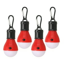 Uxcell Tent Lantern, 4 Pack Camping Light LED Camping Lantern, 5.71" x 2.05", Red