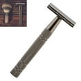 thumbnail image 3 of Double Edge Classic Safety Razor Adjustable Face Beard Shaver with 10pcs Blades Heavy Detachable for Mens Grooming Gift (Silver), 3 of 7