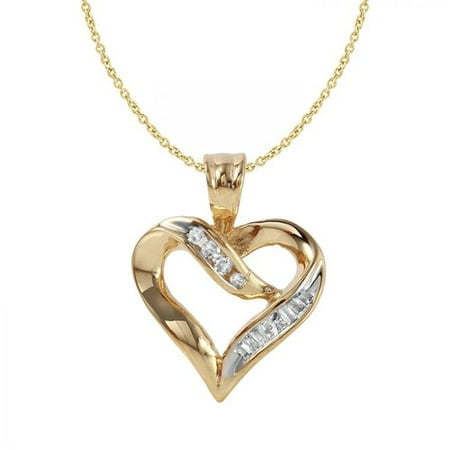 Foreli 0.22CTW Diamond 10K Yellow Gold Necklace MSRP$2150.00