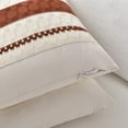 thumbnail image 4 of Fancy Homi Set of 2 Rust Boho Lumbar Decorative Throw Pillow Cover 12x20 inch for Couch Bed Sofa, Aesthetic Modern Organic Fall Room Decor, Soft Cotton Cute Terracotta Farmhouse Cushion Case, 4 of 7