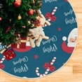 thumbnail image 5 of FMSHPON Merry Xmas Happy New Year Santa Xmas Christmas Tree Skirt Stand Mat for Holiday Party Decoration Indoor Outdoor 48 inches, 5 of 6