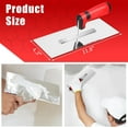 thumbnail image 2 of Plastering Trowel,Flat Finishing Trowel,Concrete Trowel Hand Tool with Soft Rubber Handle, Lightweight Cement Drywall Tile Masonry Construction Hand Tool,12 X 4 inch Stainless Steel Blade, 2 of 7