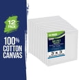 thumbnail image 2 of U.S. Art Supply 3" x 3" Mini Professional Primed Stretched Canvas 12-Mini Canvases, 2 of 6