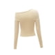 thumbnail image 5 of Camiseta de primavera para mujer, Tops con hombros descubiertos, camisetas informales ajustadas para adolescentes para caminar L, 5 of 7