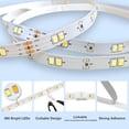 thumbnail image 2 of DAYBETTER 20FT Under Cabinet LED Lighting Kit, 6 Pcs Dimmable 2700K-6500K Strip Lights, Dual Control & Timing for Kitchen Cabinet TV Back, 2 of 8