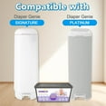 thumbnail image 3 of Refills Compatible with Genie Easy Roll Signature Diaper Pail and Platinum Diaper Pail, 60 Bags Hold up to 2800 Newborn Diapers, Extra Thickness Powerful Odor Eliminate, Fresh Fragrance Easy to Use, 3 of 5