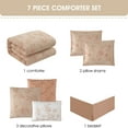 thumbnail image 2 of Nanshing 7 Piece Floral Comforter Set, Queen Size Bedding, 2 of 4