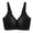Black, variant on Women's Wireless Seamless Support Bra Adjustable Wide Straps Cut-out Breathable Smooth Shape Bras Molded Pads Everyday Comfort Bralette Beige XL
