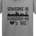 thumbnail image 4 of Inktastic Albuquerque New Mexico Someone Loves Me Skyline Youth T-Shirt, 4 of 5