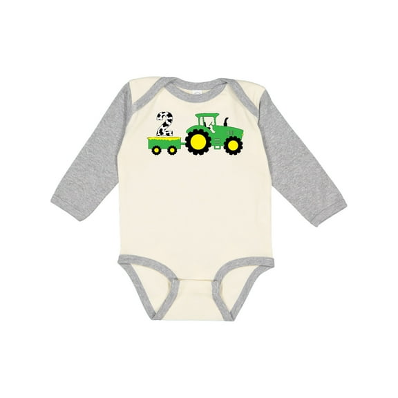 Inktastic Second Birthday Tractor Boys or Girls Long Sleeve Baby Bodysuit