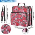 thumbnail image 2 of FORMRS Zipper Binder with Shoulder Strap 2-inch Ring 500 Sheet Capacity File Bag, Sweet Strawberry, 2 of 5