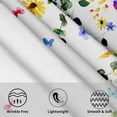 thumbnail image 3 of Spring Flowers Tablecloth Butterfly Floral Round Tablecloth 60 Inch Summer/Spring Table Cloth for Farmhouse Kitchen Decor Polyester Fabric Spring Table Cover for Holiday Party Outdoor Camping, 3 of 6