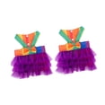 thumbnail image 2 of Runquan 2 Pièces Chien Robes Fête Vêtements Été pour les Petits Chiens Chat avec Bel Arc Coloré, 2 of 8