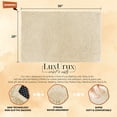 thumbnail image 6 of LuxUrux Plush Cream Microfiber Bath Rug, 20" x 30", Non-Slip, 6 of 9
