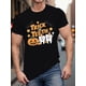 thumbnail image 1 of Halloween T-Shirt, Pumpkin & Teeth Printed, Stylish Casual Short Sleeve Top, 100% Cotton, Wear in All Seasons, Machine Washable, 1 of 6