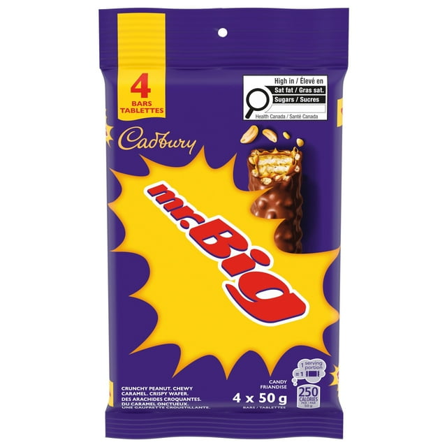 CADBURY MR. BIG Chocolatey Candy Bars, Sweet Treat, Multipack 4 pack