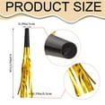 thumbnail image 3 of 6Pcs Party Horn Noisemakers with Tassels - Gold Metallic Fringed Blowouts for Events and Gatherings - Plastic & Foil Design, Durable Horn for Blowouts Party New Year Celebration(Gold,6.7x0.4"), 3 of 9