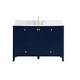 thumbnail image 3 of 48 inch Single Bathroom Vanity in Blue with Backsplash, 3 of 8