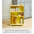 thumbnail image 5 of Yamazaki Home Rolling Storage Cart, Yellow, Steel, Minimal Assembly, 5 of 8