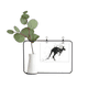 thumbnail image 1 of Marco De Metal Florero De Cerámica Ilustración Silueta Australia Koala Kangaroo, 1 of 4