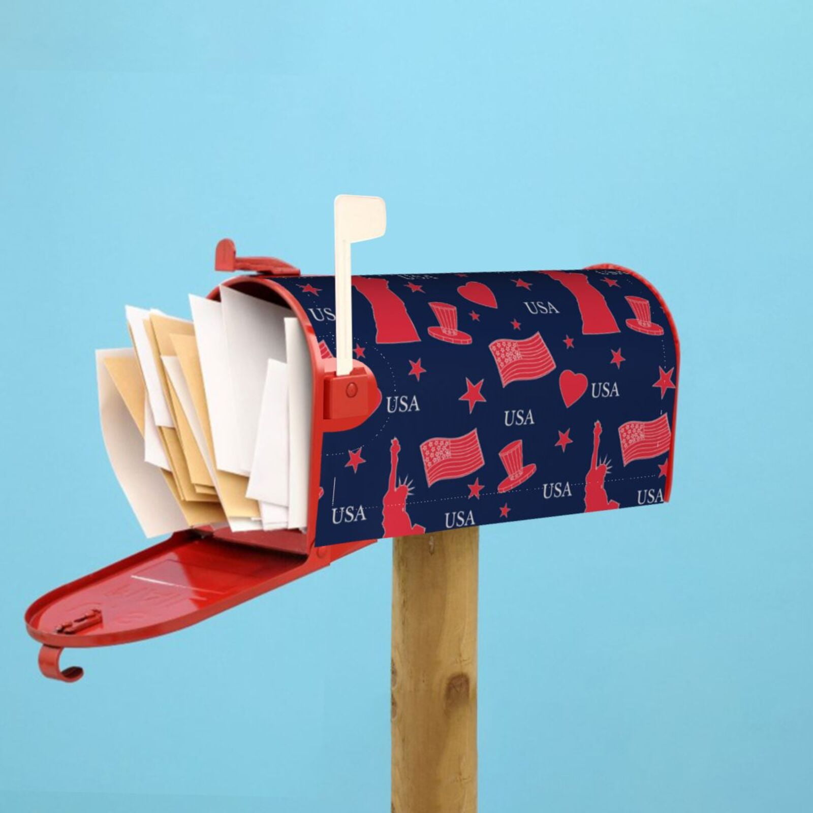 Kdxio Magnetic Mailbox Cover 21x18 in Mailbox Cover Outdoor Decoration Holiday Mailbox Covers for Home Garden Yard-21x18 in
