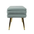 thumbnail image 4 of TOV Furniture Ziva Banc de Rangement Transitionnel en Velours de 16,5 Po H, Bleu, 4 of 6