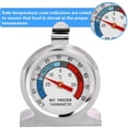 thumbnail image 4 of Thermomètre Réfrigérateur 3 Pcs Grand Cadran en Acier Inoxydable, 4 of 5