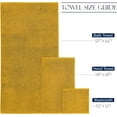 thumbnail image 4 of Cotton 8-Piece Towel Set, Includes 4 Washcloths, 2 Hand Towels and 2 Bath Towels, 100% Turkish Cotton - Highly Absorbent and Super Soft Towels for Bathroom, Gold, 4 of 7