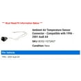 thumbnail image 2 of Ambient Air Temperature Sensor Connector - Compatible with 1996 - 2001 Audi A4 1997 1998 1999 2000, 2 of 2