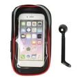 thumbnail image 2 of Cycle Phone Bag Motorcycle Phone Pouch Front Sunshade Headphone Jack Dual Zipper Internal Storage with 360 Rotation for Biking Riding Outdoor, 2 of 7