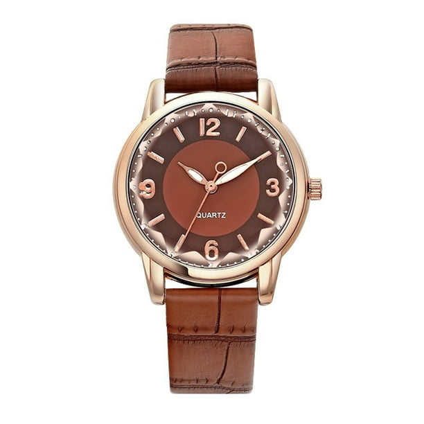 Reloj de cuarzo para mujer, relojes para mujer, reloj de cuarzo con esfera bicolor, reloj con correa para mujer.