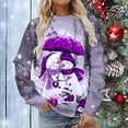 thumbnail image 1 of Sweats à Capuche pour Filles Femmes Manches Longues Casual Impression de Noël Pull Col Rond Tunique Tops Filles Sweats à Capuche, 1 of 5