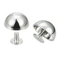 thumbnail image 1 of Unique Bargains Clous en Cuir à Tête Ronde Creuse avec Rivets à Vis 15x7,5 mm Ton Argent, Lot de 10, 1 of 5