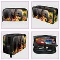 thumbnail image 3 of PhooArto Pencil Case, Colorful Flowers Baby Elephant Large Capacity Pencil Pouch Stationery Pen Bag, 3 of 7