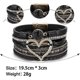 thumbnail image 5 of Pulsera de leopardo para mujer, estilo bohemio, de cuero, con múltiples capas de perlas y cristales., 5 of 5