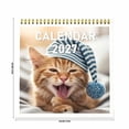 thumbnail image 2 of Luckky 2027 Cute Sleepy Cats Spiral Bound Desk Calendar,7.87 Inch Monthly Photo Wall Calendar,Adorable Kitten Pattern Schedule Planner,Decorative Monthly Organizer for Home Office Bedroom, 2 of 7