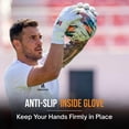 thumbnail image 6 of ONEKEEPER Solid White Goalkeeper Gloves for Youth & Adults | Comfort Wide Fit |  3.5 mm Pro Latex | No Finger Protection | Size 5-12, 6 of 11