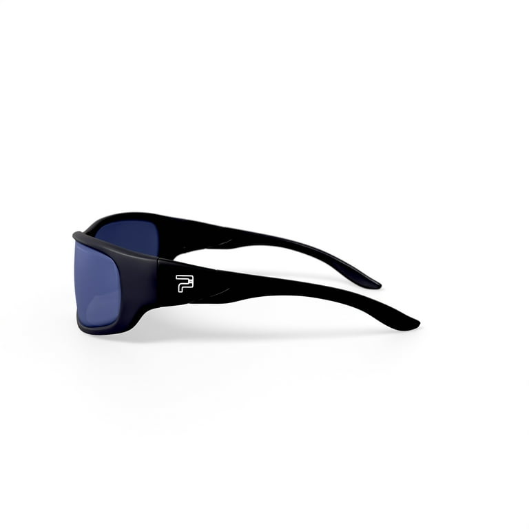 PRX Men's Sunglasses, Anchor - Matte Black, Wrap, Plastic, 62-15