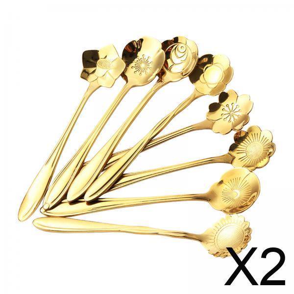 2 X 8 Piezas De Cucharas Para Batidos, Vajilla, Cuchara De Té Reutilizable Para En La Barra De Fiestas