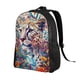 thumbnail image 2 of Fotbe Vibrant Leopard In Flowers Mochila de Viaje para Laptop, Mochila Ejecutiva Delgada y Resistente 15.6", 2 of 8