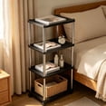 thumbnail image 5 of Bathroom Organizer Storage Rack, Multi Layer Floor Shelf For Kitchen Office And Bathroom, Sturdy Freestanding Storage Shelving, 5 of 7