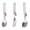 colorD, variant on Hersfrd Titanium Foldable Cutlery Set High Temperature Resistant Ultralight Portable Titanium Tableware for Camping Hiking Picnic Travel (3pcs Set)