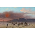 thumbnail image 2 of Jean-Léon Gérôme 24x16 Gold Ornate Framed and Double Matted Museum Art Print Titled - Caravan in the Desert, 2 of 4