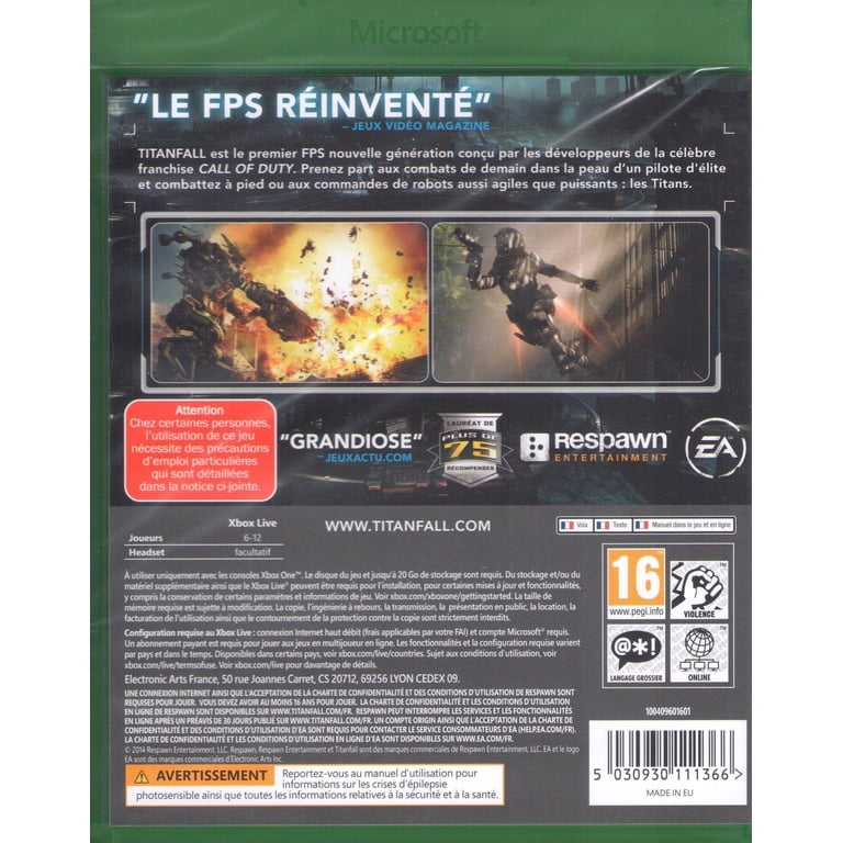 Titanfall 2 Pour Xbox One - Bon état, Boîte D'origine (sans Notice)