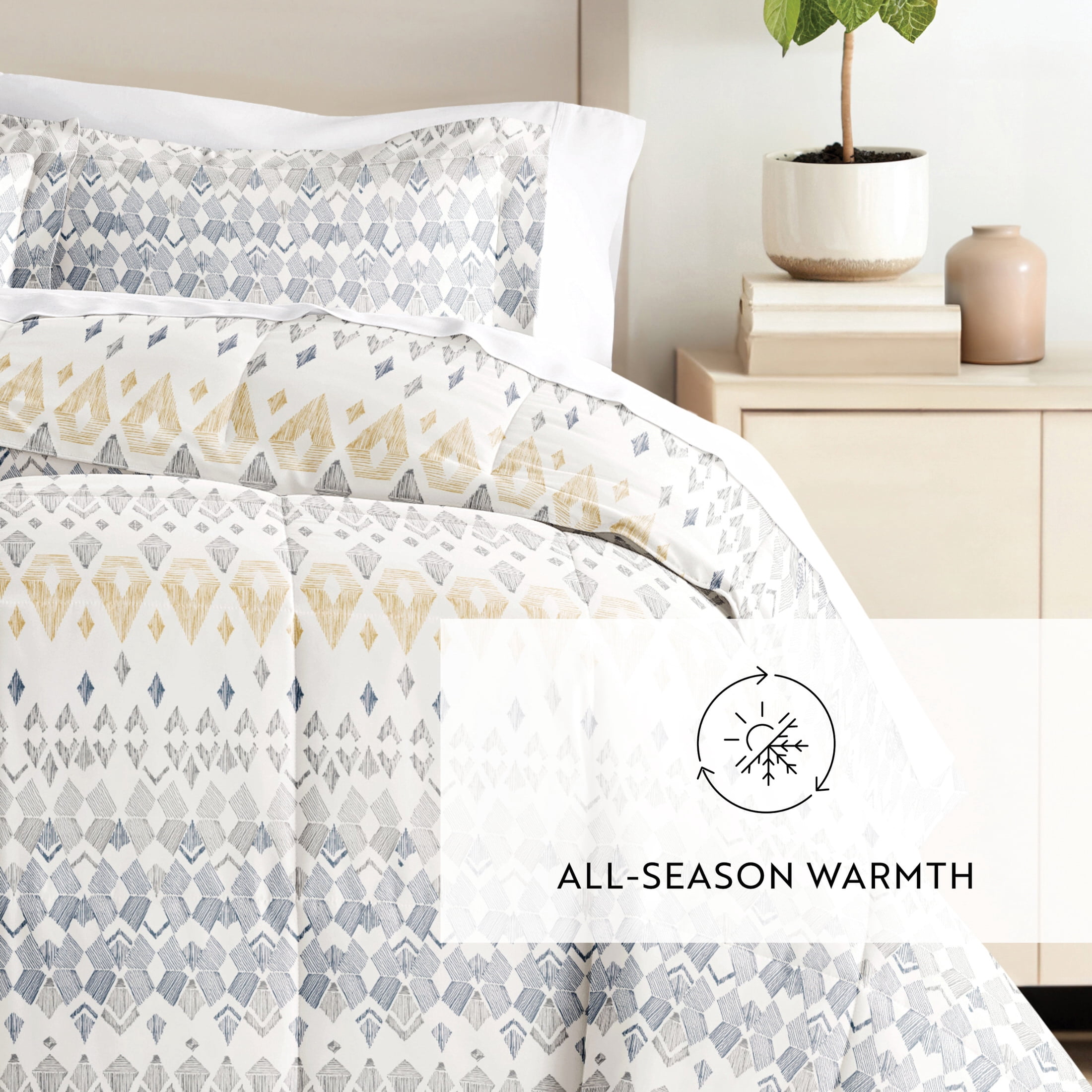 All Season Ultra Soft Comforter Set Down-Alternative Bedding in Southwestern for King/Cal King by Comfort Canopy