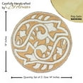 thumbnail image 4 of Il Pesce Glass Bead Embroidered PlacematColor: Natural & WhiteSet of 2Size: 14" Round, 4 of 11