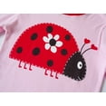 thumbnail image 3 of Girls Pajamas Sets Long Sleeve Ladybug Rainbow Pajamas 100% Cotton Kids Clothes Toddler Sleepwear 5T, 3 of 7