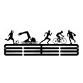 thumbnail image 3 of Colgador de medallas, soporte para medallas, resistente, utilitario, versátil, ahorra espacio, metal negro, almacenamiento de medallas para correr, 40x15cm, 3 of 9